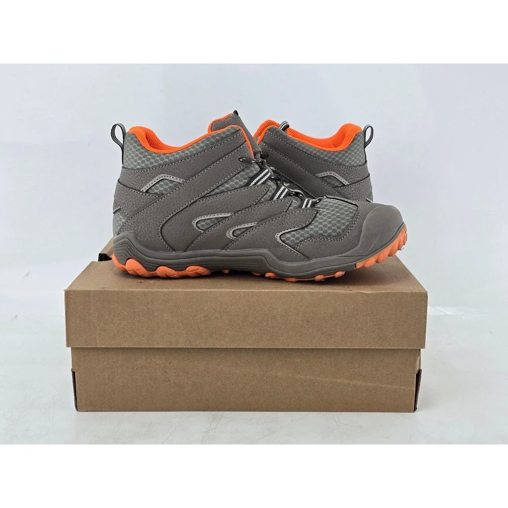 Merrell Chameleon 7 ACS Mid Hiking Boots Kids 5.5 Grey Orange MK262177 - New